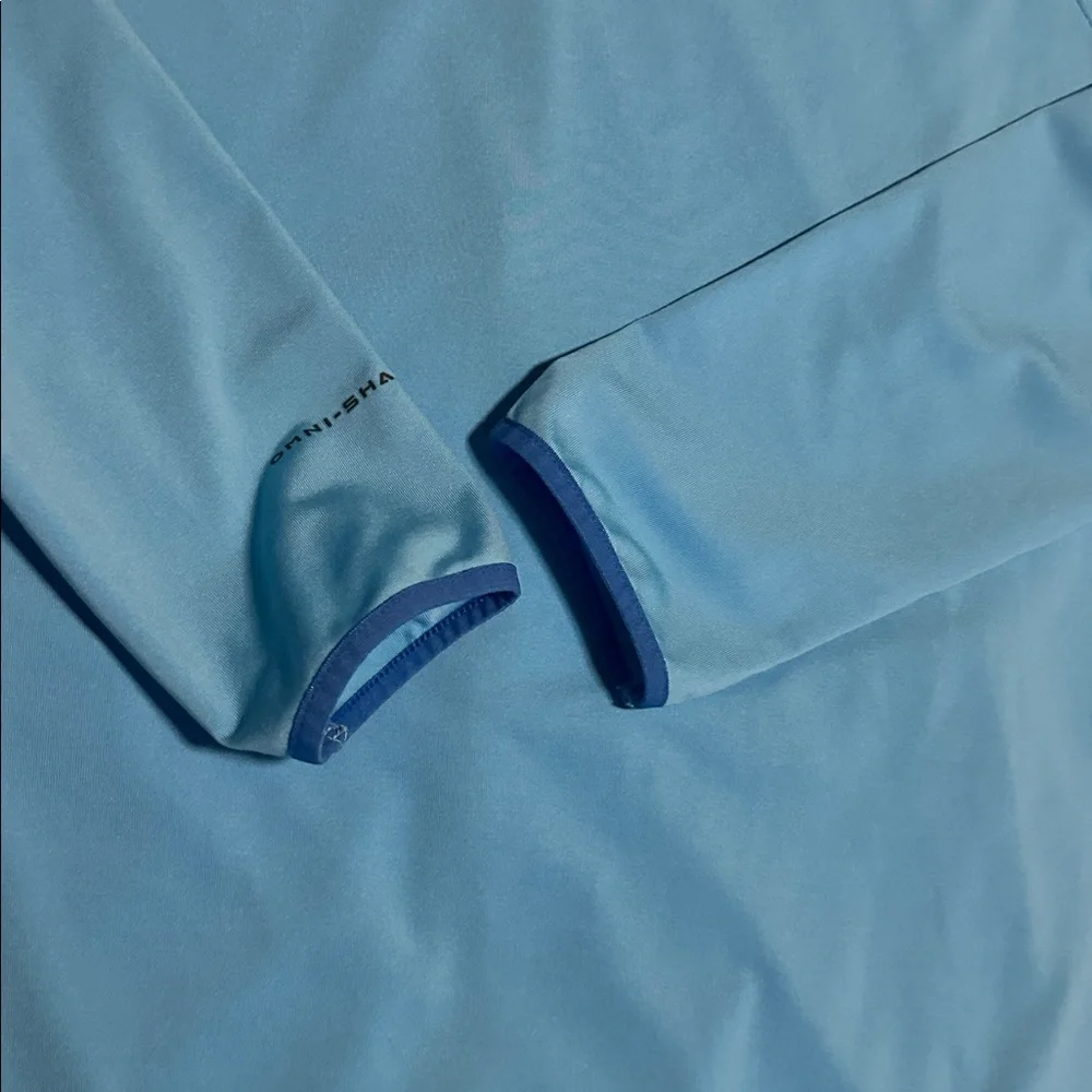 Columbia Omni-Wick Light Blue Full-Zip Hooded Jacket